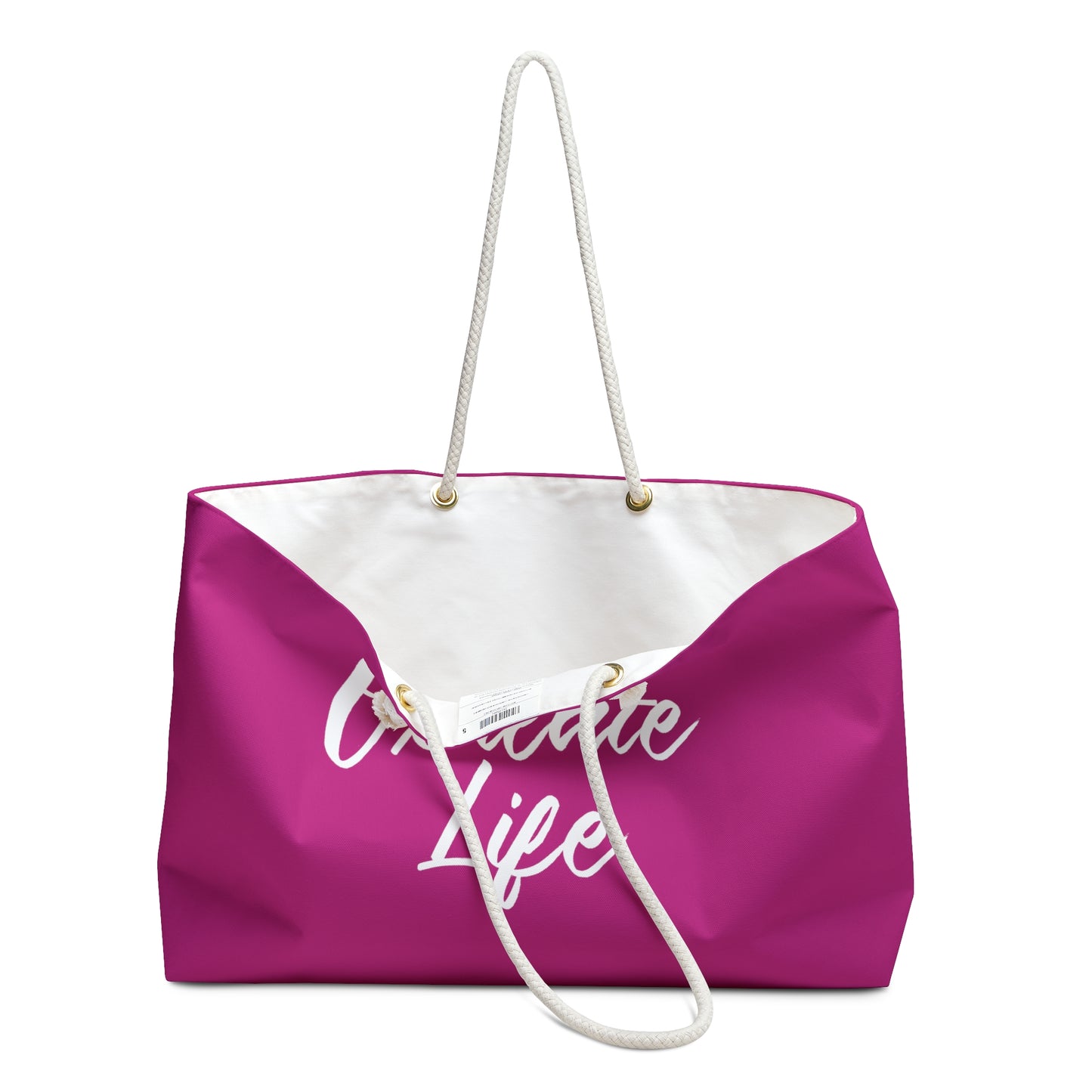 Weekender Tote Bag Pink Oxalate Awareness