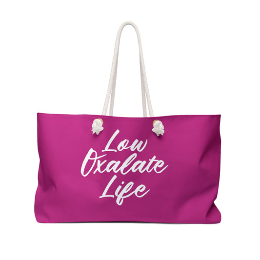 Chic Weekender Low Oxalate Life Bag
