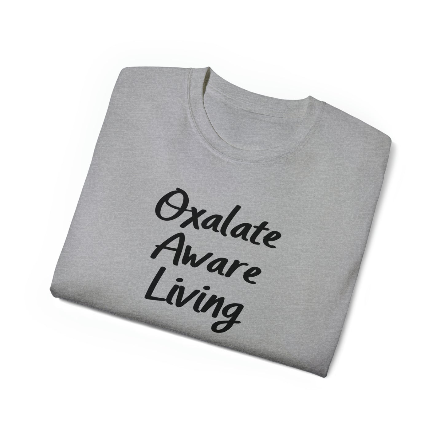 Kidney Stone Oxalate Awareness T Shirt Gray