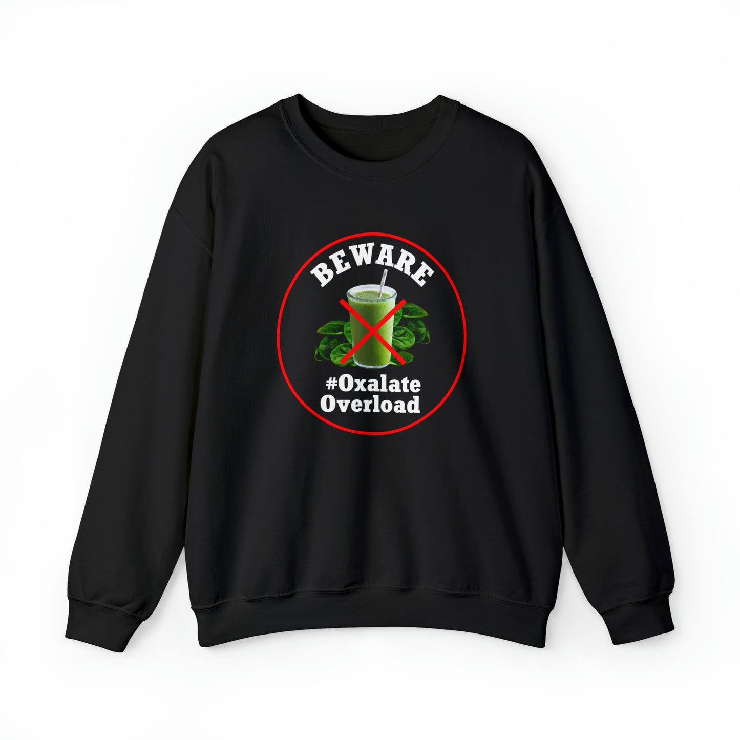 Smoothie Oxalate Awareness Black Sweatshirt