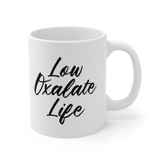 Minimalist Low Oxalate Coffee Mug 11oz Toxic Superfoods Awareness Coffee Cup
