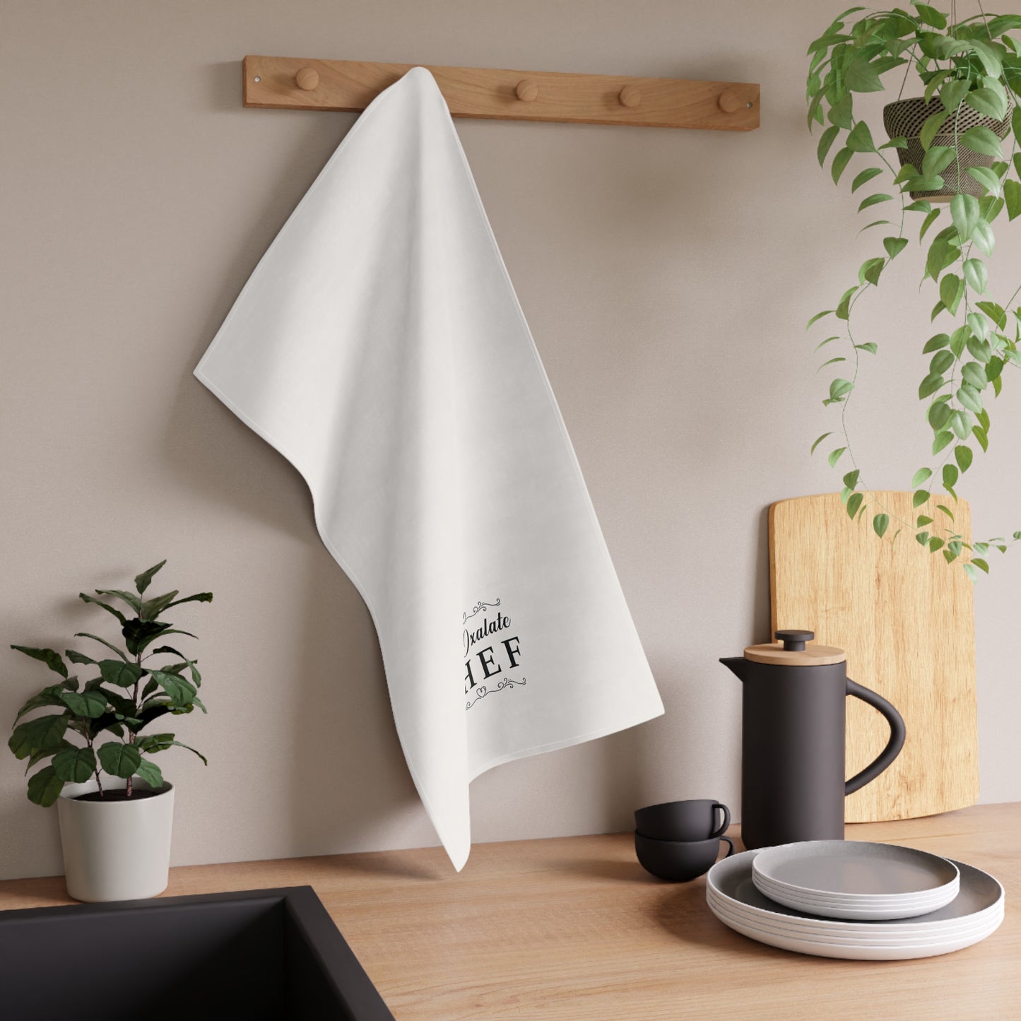 Oxalate Aware Living Chef Kitchen Tea Towel Cotton