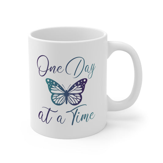 One Day at a Time Low Oxalate Hot Coffee Mug 11oz